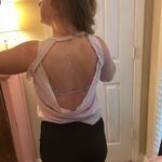 Chaser Lilac Backless Shirt Photo 2