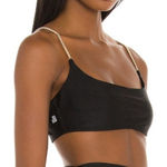 We Wore What Gold Chain Black Cami Bra Top XS NEW Photo 0