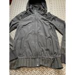 Lululemon Women's Run Bandit Jacket Reflective Black Full Zip Light Size 10 Photo 1