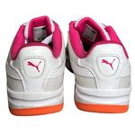 Puma  California Women's‎ Sneaker Size 8.5 White Pink Orange Leather Photo 3