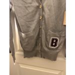 Boston University College Varsity Cardigan Women's Sweater Gray Size undefined Photo 6