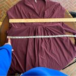 Halara  Amaranth Burgundy Breezeful V Neck Lightweight Waist Tie Midi Dress XL Photo 5