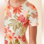 Spartina 449 NEW Tahlia Jersey Dress in Callawassie Flowers Seafoam XS Photo 5