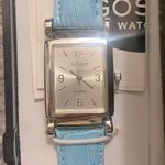 GOSSIP NIB Blue Leather and Stainless Steel Women’s Watch Photo 1