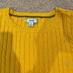 IZOD Women's  golden yellow cable knit sweater Photo 8