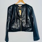 Michael Kors Faux Leather Jacket sz M NWT! Photo 0