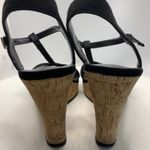 Charles by Charles David  4" Cork Wedge Black Sandal Photo 3