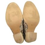 Jeffrey Campbell  Rosalee Taupe Gray Snake Print Leather Western Bootie Size 8.5 Photo 10