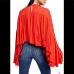 Free People  On The Weekend Blouse Persimmon NWT Size Small Photo 1