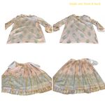 Talbots VINTAGE CIRCA 1980'S PINK & YELLOW SKIRT AND BLOUSE SET (10P) Photo 10