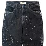 EUC Baldwin BLDWN Black Paint Splatter Karlie High Rise Crop Skinny Jeans 25 Photo 2