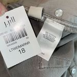 J. Jill Denim High Rise Crop Pull On Pants Jeans Stretch Size 18R Light Gray NWT Photo 5