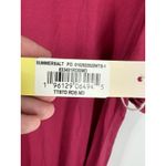 Summersalt The Luxe Pima Twist-Sleeve T-Shirt Dress Size Medium Dark Rose Photo 7