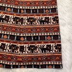 Vintage Union Made Maxi Skirt Tan Black Geometric Size M Photo 2