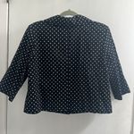Dress Barn  black/white polka dot 3/4 sleeve jacket medium Photo 1