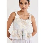 Sea New York Bonnie Bowtie Appliqué Multi Cotton Tank Top Blue Photo 0