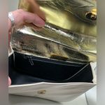 Sleek Off White Vintage Charles Jourdan Leather Crossbody Handbag Made In France Photo 5