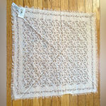 Madewell  Bandana Organic Cotton Square Scarf Cream Floral Boho Indie Hippie NWT Photo 5