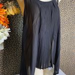 Doe & Rae NWT  Black Hi-Low Lace RacerBack Tank Top | MEDIUM | Photo 1