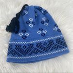 Vintage‎ Handmade Top Notch Knits USA Beanie Hat hearts VTG Blue Photo 3