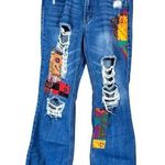 Almost Famous Vintage Distressed Patchwork Jeans Photo 0