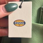 Fossil  Winter Green Leather Crossbody Bag Photo 1