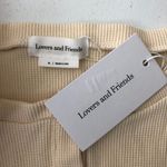 Lovers + Friends  Rayne Bodysuit Henley Waffle Knit Thermal Stretch Ivory XL Photo 2