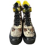 Cape Robbin Future Wave Combat Boots Sz 9 Snake Skin Chunky Sole Futuristic Moto Photo 1