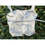 Princess Polly  Modern Girl Top White Blue Corset Top Size 8 NWT Photo 8
