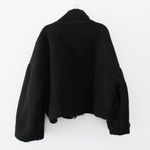 Boohoo Crop Teddy Faux Fur Bomber Jacket Photo 3