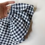 MISA Los Angeles NEW NWT  Lunna Gingham Crop Top Black Motif Medium Anthropologie Photo 4