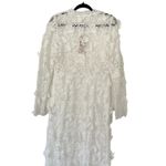 Love Shack Fancy  Sylvester Gown 3D Floral Applique Lace White Maxi Dress Size 10 L Photo 7