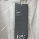 Eileen Fisher NWT Gold Long Sleeve Jacket Blazer Size L Polished Cotton Textured Photo 4