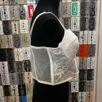 Sheer White Bustier Size L Photo 2