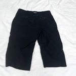 NEW Jamie Sadock Bermuda Shorts Solid Black Pockets Low Rise Stretch Sz 0 Photo 1