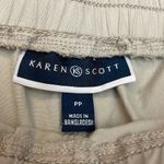 Karen Scott Tan Elastic Drawstring Waist Pull On Shorts w/ Side Pockets Size PP Photo 3