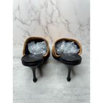 Free People  Mules Size‎ 9US 39EU Cognac Leather Suede Slip On Heels New Photo 9