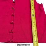 Cider NEW  Barbie Pink Front Cutout College Chic Tank Size L Photo 5