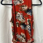 Chetta B  Red Floral Maxi Dress Photo 6