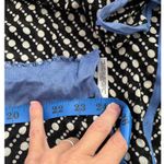 Talbots ‎ Black Blue Ivory Geometric Print Scarf 100% Viscose 72x26 Photo 5