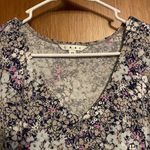 CAbi  Floral Flutter Sleeve Multicolored Chic Business Casual Blouse Size XS Photo 2