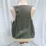 Eileen Fisher Gray Sequin Encrusted Matka Silk Racer Back Vest Party Cocktail M Photo 5