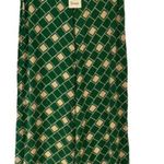 DIXIE GREEN BEIGE RETRO STYLE WIDE LEG PANTS MEDIUM Photo 2