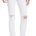 Rag and Bone White Distressed Dre Capri Pants Photo 0