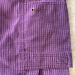 Allison Daley  Purple Check Capri Pants Cargo Cotton Fits Small Womens 8 Comfy Photo 6