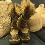 Sorel  Joan of Arctic Grey Waterproof Winter Boots Size 11 Photo 2