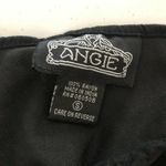 Angie Crop Top Flowy Goemetric Striped Boho Sleeveless V Neck Beige Black Size S Photo 2