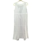 Seaspice Natalie Beach Cover Up Womens M White Open Peruvian Cotton Resort Wear Size M Photo 2