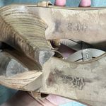 Donald J. Pliner (8) Y2K Tavish Tan Leather Strappy Stack Wood Heel Sandal Shoes Photo 10