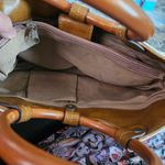 Relic  Floral Beige Handbag with Tan Leather Trim (11in x 8.5in x 4in) Photo 6